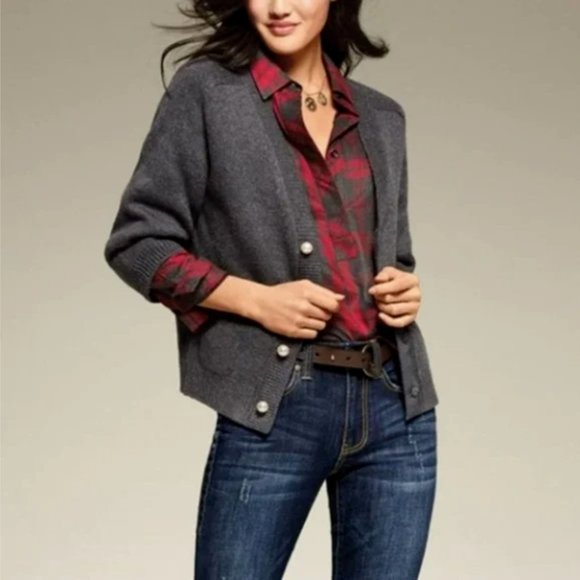 Cabi Culture Pearl Buttons Knit Cardigan - Picture 12 of 12